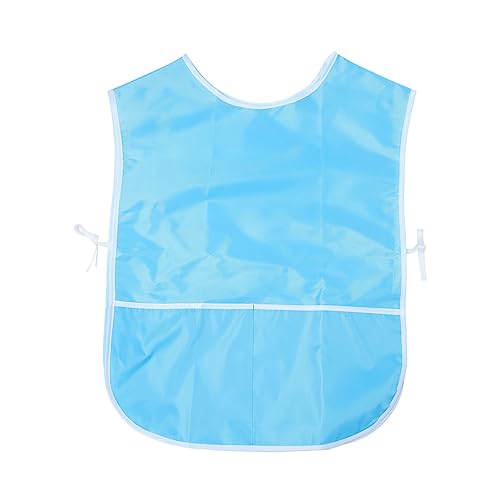 Milisten 1 Pieza Dibujo De Ropa Delantal De Arte Para Chicos Delantal De Algodón Pequeños Babero Pintar Regatear Pequeño Blue Tela De Nailon