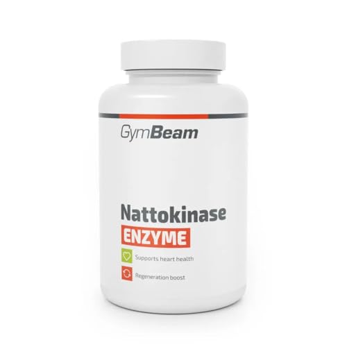GymBeam Nattokinase (Kapseln) 100 mg Nattokinase-Enzym pro Portion hergestellt aus fermentierten Sojabohnen praktische Kapselform aus dem japanischen Gericht Nattō verdauungsfördernd