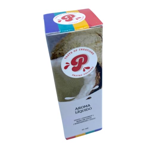 PASTRY COLOURS - Esencia de Coco - Potencia el Sabor de tus Creaciones Reposteras con el Aroma Concentrado - Líquido y Soluble - 10 Ml