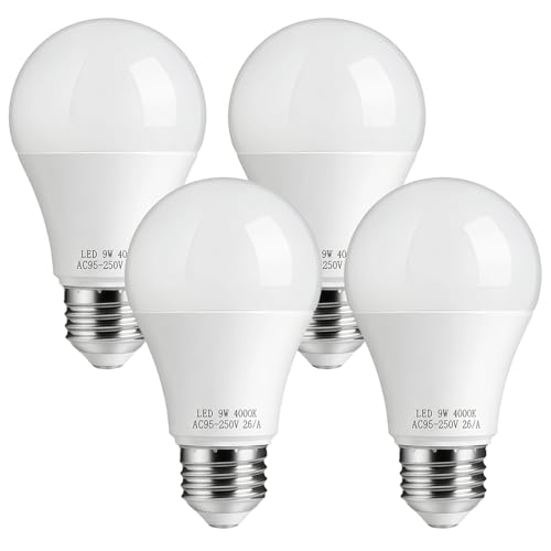 4 Pcs 9W 4000K Garage Door Light Bulb Compatible with Chamberlain Genie