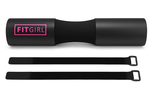 Image of FITGIRL - Squat Pad and Hip Thrust Pad for Leg Day, Barbell Pad Stays in Place Secure, Thick Cushion for Comfortable Squats Lunges Glute Bridges, Olympic Bar and Smith Machine