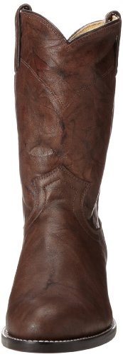 Justin Jackson 10" Roper Cowboy Boots for Men - Round Toe Full-Grain Leather Upper, J-Flex Comfort System, and Hand-Nailed Leather Outsole2