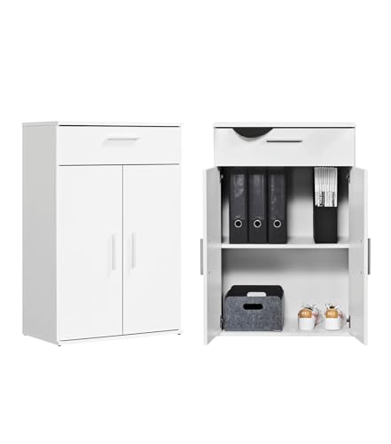 mokebo Mehrzweckschrank Büroschrank 'Der Praktische' (60x90 cm) aus Holz, mit Schublade,...