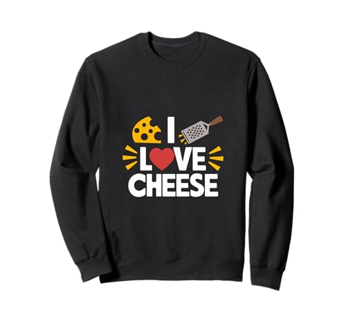 Me encanta el queso divertido Sudadera
