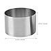 Amosfun 4pcs Round Stainless Steel Mousse Baking Molds Nonstick Dessert Cookware for Cakes Cookies and More Easy Release Versatile Use for All Skill Levels