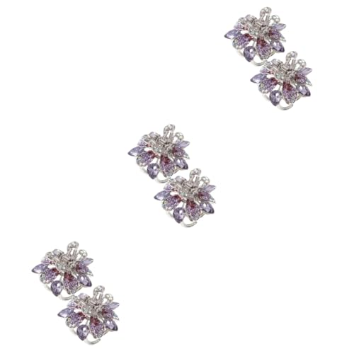 Petites pinces à cheveux fins Healeved Lot de 6 barrettes diamant anti-glisse