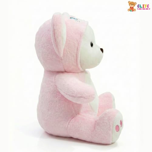 Image of 45 CM Cute Pink Bear Plush Toy for Kids Large Soft Stuffed Animal | Ultra Soft Baby Cuddle Doll | Adorable Pink Teddy for Girls Boys for Birthdays