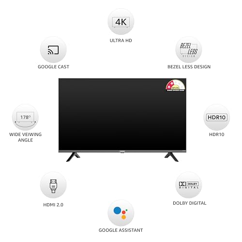 Image of Onida 108 cm (43 inches) Nexg Series 4K Ultra HD Smart Google LED TV 43UZI