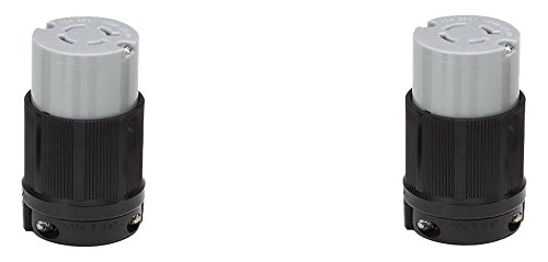 OCSParts L15-20R Locking Connector, 20A 250V, 3A, NEMA L15-20R (Pack of 2)