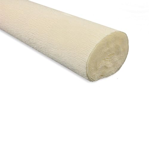Rollo de papel crepé 50 cm x 2,5 m de alta calidad, papel craft italiano (todos los colores)