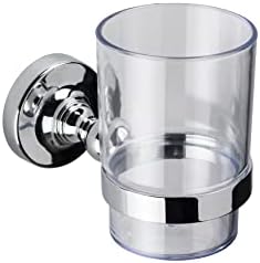 Croydex QM751541 Flexi-Fix Easy to Fit Wimborne Towel Ring, Chrome , Silver , 4.3x18.5x16.5 cm