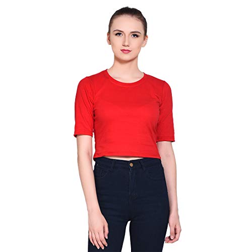 Image of Geum Women's Cotton Round Neck Half Sleeve Top