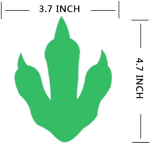 60 adhesivos vinilo huellas dinosaurio para pared niños miniatura 2