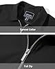 EKLENTSON Men's Bomber Jacket Lightweight Fall Windbreaker Jacket Full Zip Up Varsity Jacket Summer Coat Black L #5