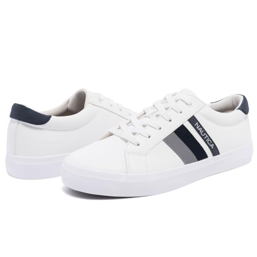 Image of Nautica Men's Casual Shoe, Classic Lace-Up Low Top Loafer, Fashion Sneaker - in Medium & Wide Width Sizes