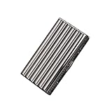Zigarettenetui aus Metall, Edelstahl, extra schmal, for 10 bis 20 Zigaretten, for Männer (Silber)(20sticks)
