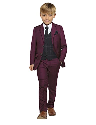 Ensemble smoking de mariage garçon pour cortège élégant avec pantalon ajusté