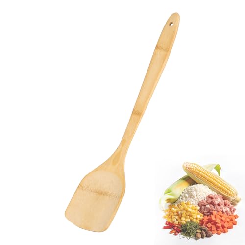 Tamale Paddle Tamale Masa Spreader Tool Large Wooden Spatula for Mixing Flat Wooden Spoon with Long Handle Traditional Tool for Mixing Masa Cornmeal and Steamed Meat Tamales Making Supplies