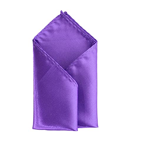 Image of TIE STUDIO Men's Solid Pocket Square | Size- 10cm x 10cm | Colour-Royal Blue | Pack of 1 |