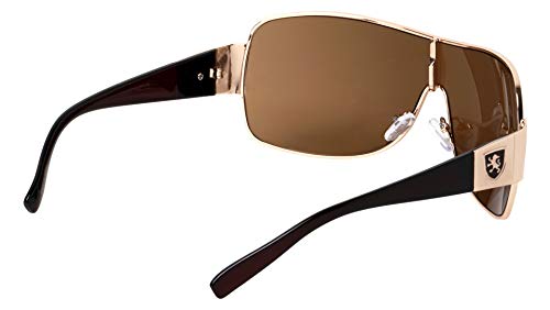 Khan Gearbox - Squared Curved One Piece Shield Sunglasses3
