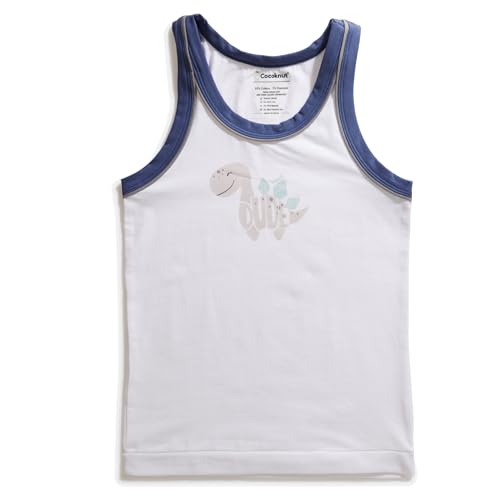 Image of Cotton Cute Print Boy's Vest, Regular Fit Multicolour, Breathable & Super Soft Fabric, (Pack of 2)