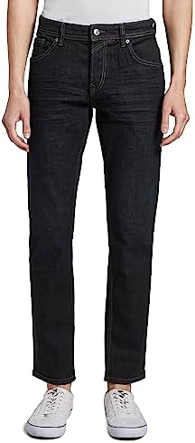 TOM TAILOR Denim Aedan Straight Jeans voor heren, 10228 - Overdyed Grey Denim, 28W x 36L