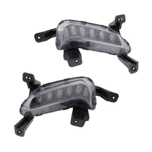 For Hyundai Elantra 2017 2018 Driving Light Assembly Driver and Passenger Side | Pair | Clear Lens | Replacement For HY2562103, HY2563103 | 92207F2100, 92208F2100