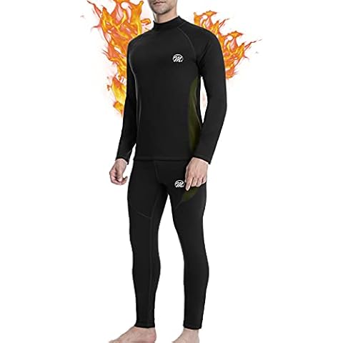MEETWEE Men’s Thermal Underwear Set, Compression Base Layer Long Johns Long Sleeve Top Shirt Suit for Winter Workout Cover