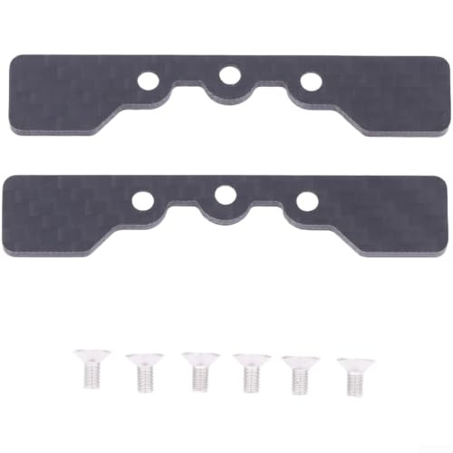 Placa de tope de brazo inferior de fibra de carbono compatible con Tamiya TT02 1/10 RC Car para mejorar el control de conducción