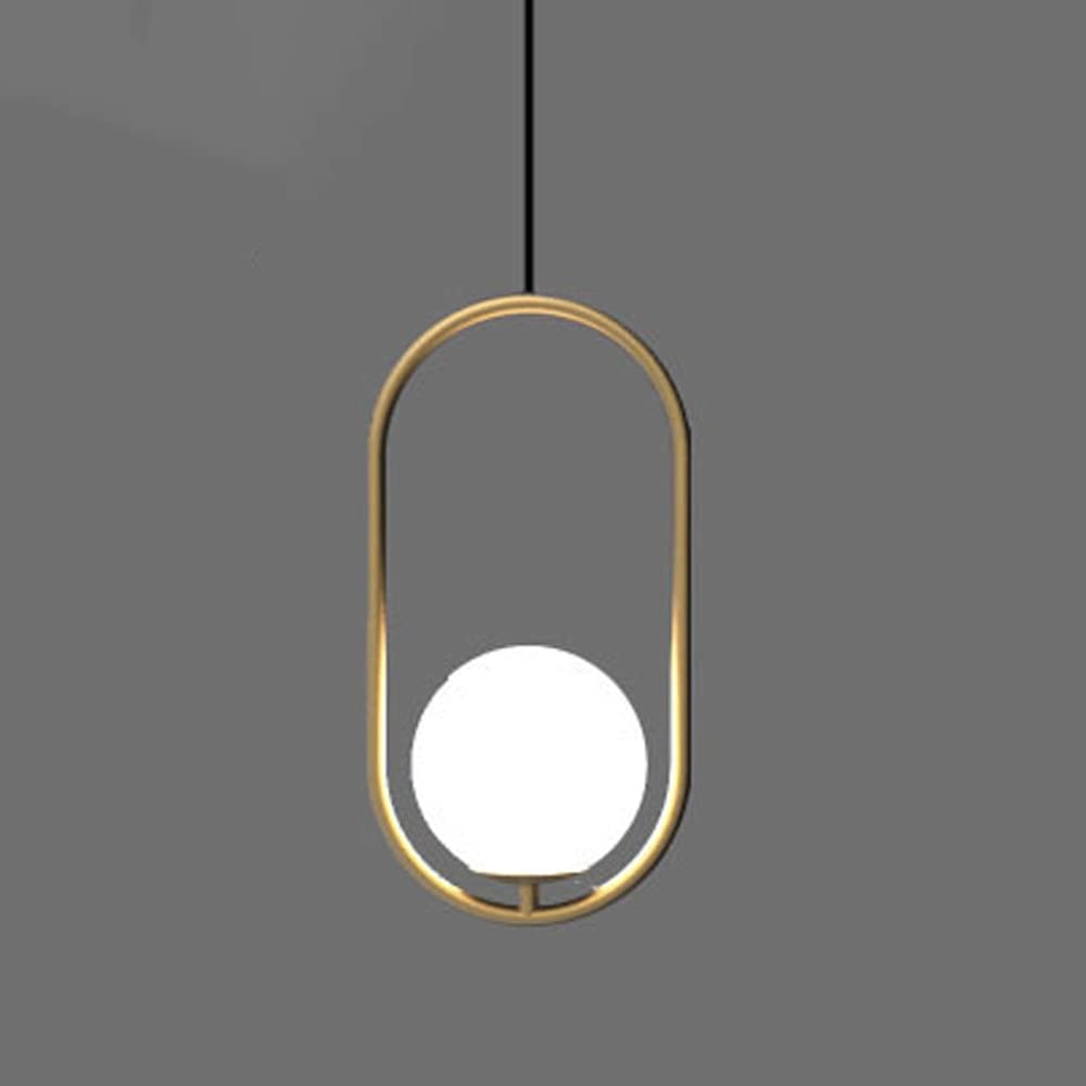 Lustre ovale à anneau pour remplacer une lampe encombrante
