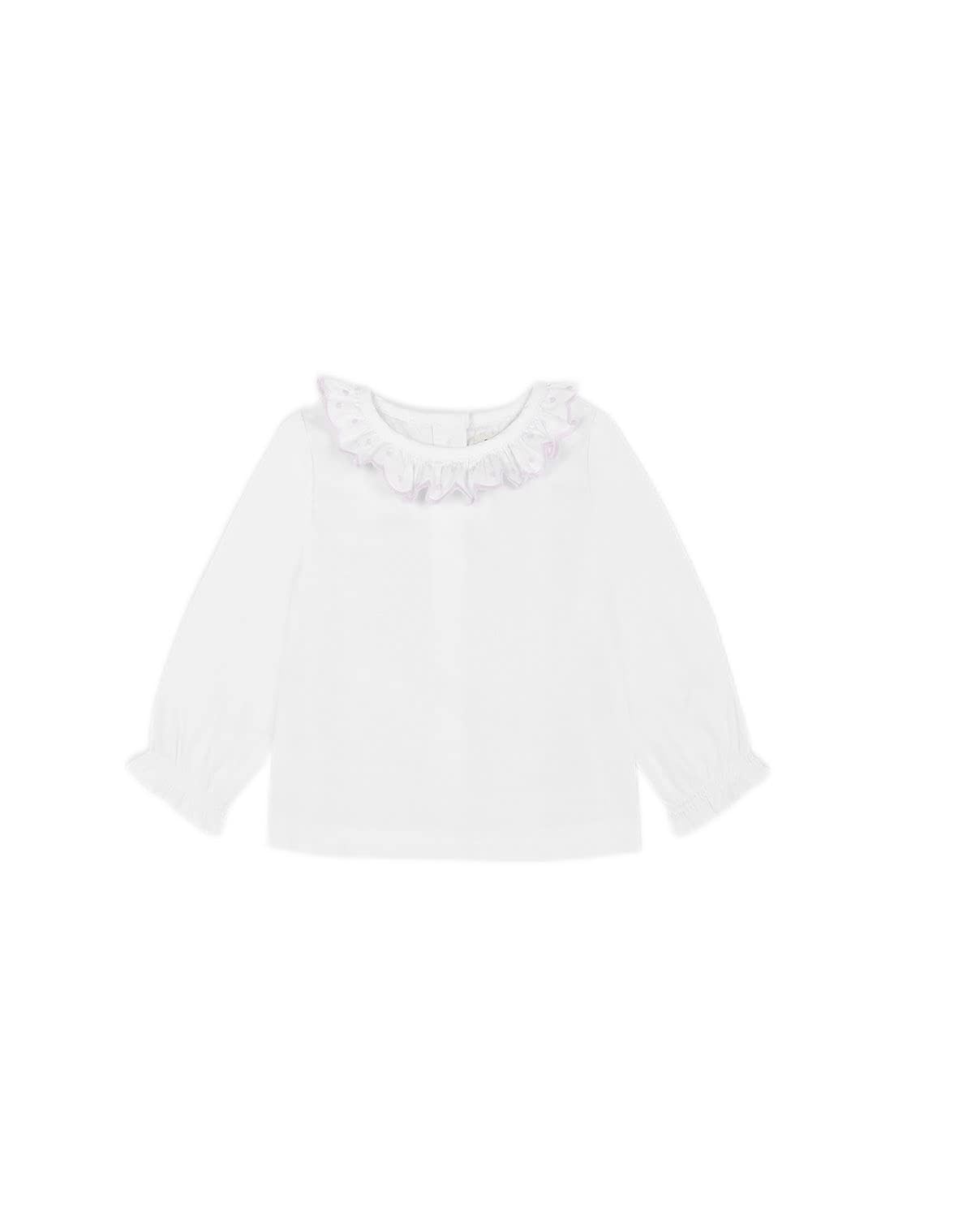 Gocco Blusa Cuello Bordado Unisex bebé