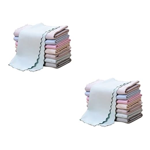 Anneome 20 Piezas Trapo Paño De Limpieza De Vidrio Paño De Limpieza De Microfibra Trapo De Limpieza Trapos De Cocina Paño De Limpieza De Mesa De Comedor Paños Desechables Toalla De