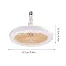 Imagen de Vgvgaj Ventilador De Techo Pequeño Con Luz Ventiladores De Techo Con Luces Led 30W Ventilador De Araña Para Dormitorio Moderno Lámpara Para Baño Cocina Habitación Pequeña