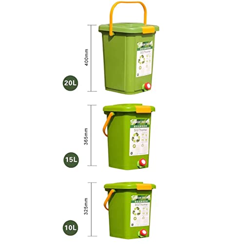 Pojemnik na kompostownik z pokrywką, szczelny pojemnik z recyklingu do użytku w pomieszczeniach, wydajne rozwiązanie na odpady żywnościowe