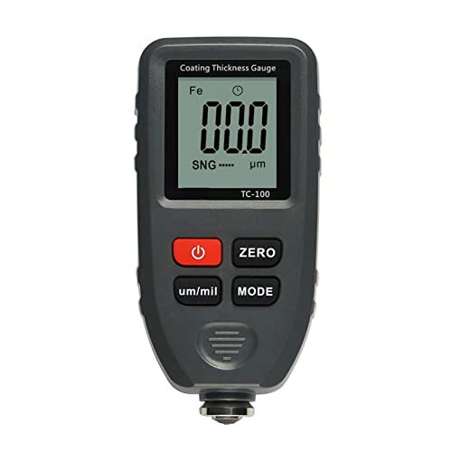 Medidor de espesor de recubrimiento DOLUNTO TC100, precisión 0,1 μm, rango 0-1300 μm, para pintura automotriz en acero y aluminio, color gris miniatura 1