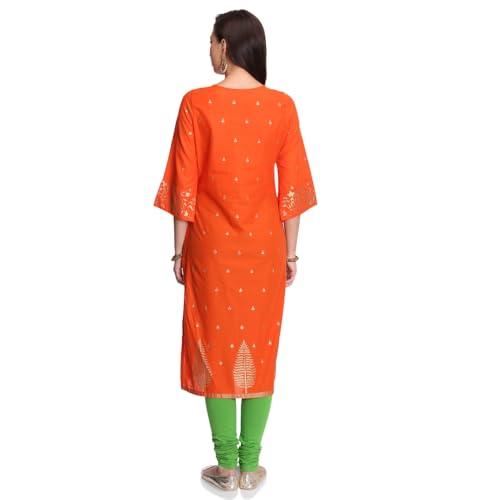 Image of Rangriti Blue Straight Kurta for Women