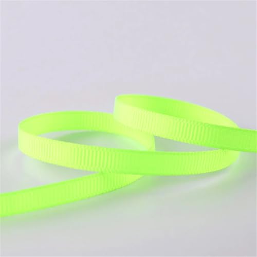 6-10Mm 5Yards Solid Color Grosgrain Ribbons for Gifts Wrapping Wedding
