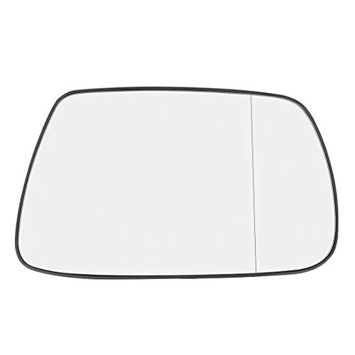 X AUTOHAUX Car Passenger Right Rearview Mirror Glass Heated with Backing Plate for Jeep Grand Cherokee 2005-2010
