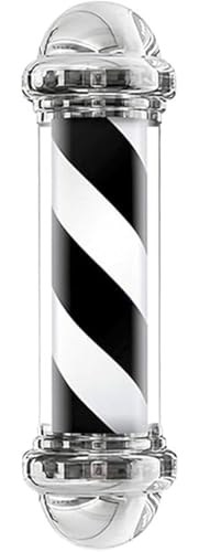 Barber pole enseigne lumineuse étanche vintage de 70cm pour salon de coiffure