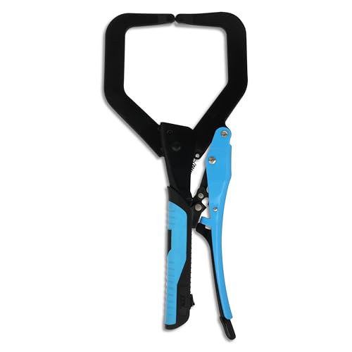 OX Tools 7 inch Locking Vise Grip Clamp - Heavy Duty Welding Clamp with Auto Adjust Design & Comfortable Grips Perfect C Clamp for Woodworking, Welding, and Metalworking - OX-P204202