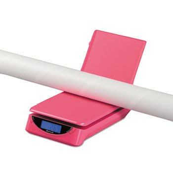 Báscula postal electrónica Ps25 25 lb plataforma 8 x 6 rosa miniatura 7