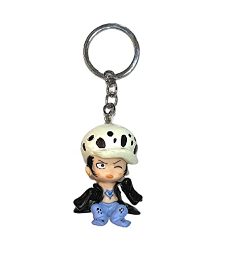 Image of AUGEN One Piece 4 Set Action Figure Keychain Limited Edition for Car, Decoration, Cake, Office Desk & Study Table -Pack of 4 Pieces