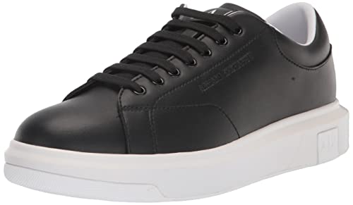 A｜X ARMANI EXCHANGE Men's Thick Sole Leather Sneakers