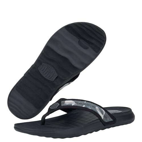 Image of HEYDUDE Men's Myers Flip Classic Sandal | Lightweight Flexible Outsole | Travel Ready Flip Flop