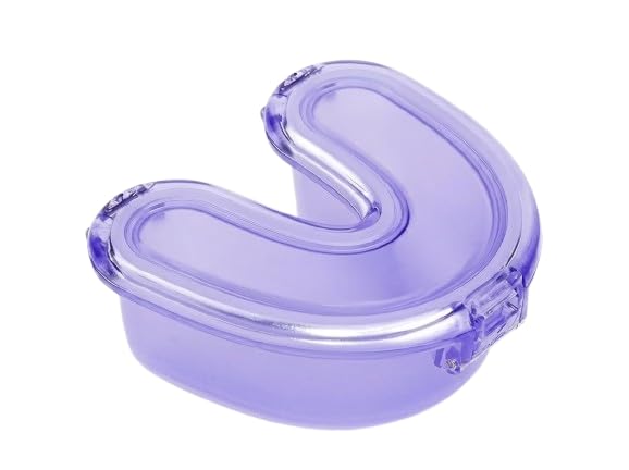 Retainer Storage Case – Portable Leak-Resistant Dental Appliance Holder with Secure Lid, Travel Storage Box for Retainers, Aligners, Mouth Guards & Dentures, (Purple)-image-48