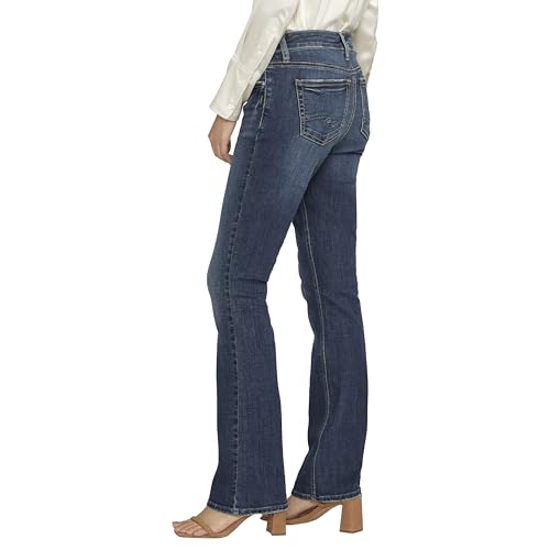 Image of Silver Jeans Co. Women's Elyse Mid Rise Comfort Fit Slim Bootcut Jeans
