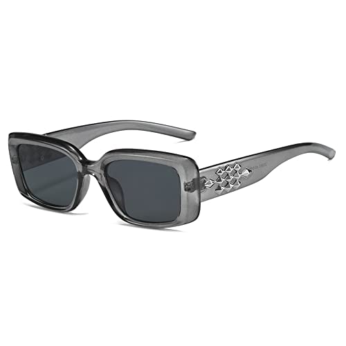 MYSNKU Rectangle Sunglasses for Women Retro Driving Glasses 90’s Vintage Fashion Narrow Square Frame UV400 Protectio