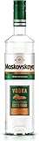 Moskovskaya Premium Vodka - Distillato con ingredienti naturali - Ideale per cocktail, shot o con ghiaccio - Prodotto a Riga, Lettonia - 38% Vol - 70cl (700ml / 0,7L)