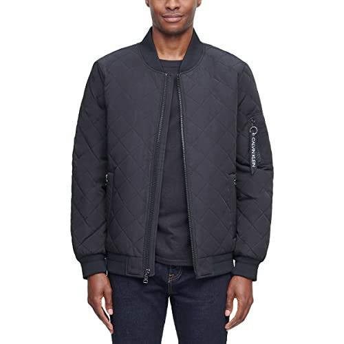 Calvin Klein Men's Bomber Jacket for Men in Color Black