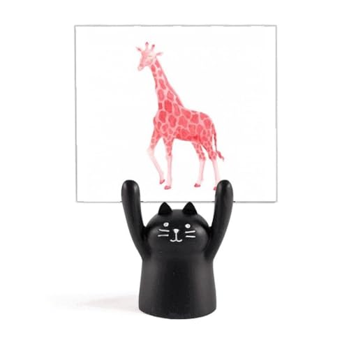 Support de mémo girafe rouge UICN : une voix pour les animaux menacés d'extinction